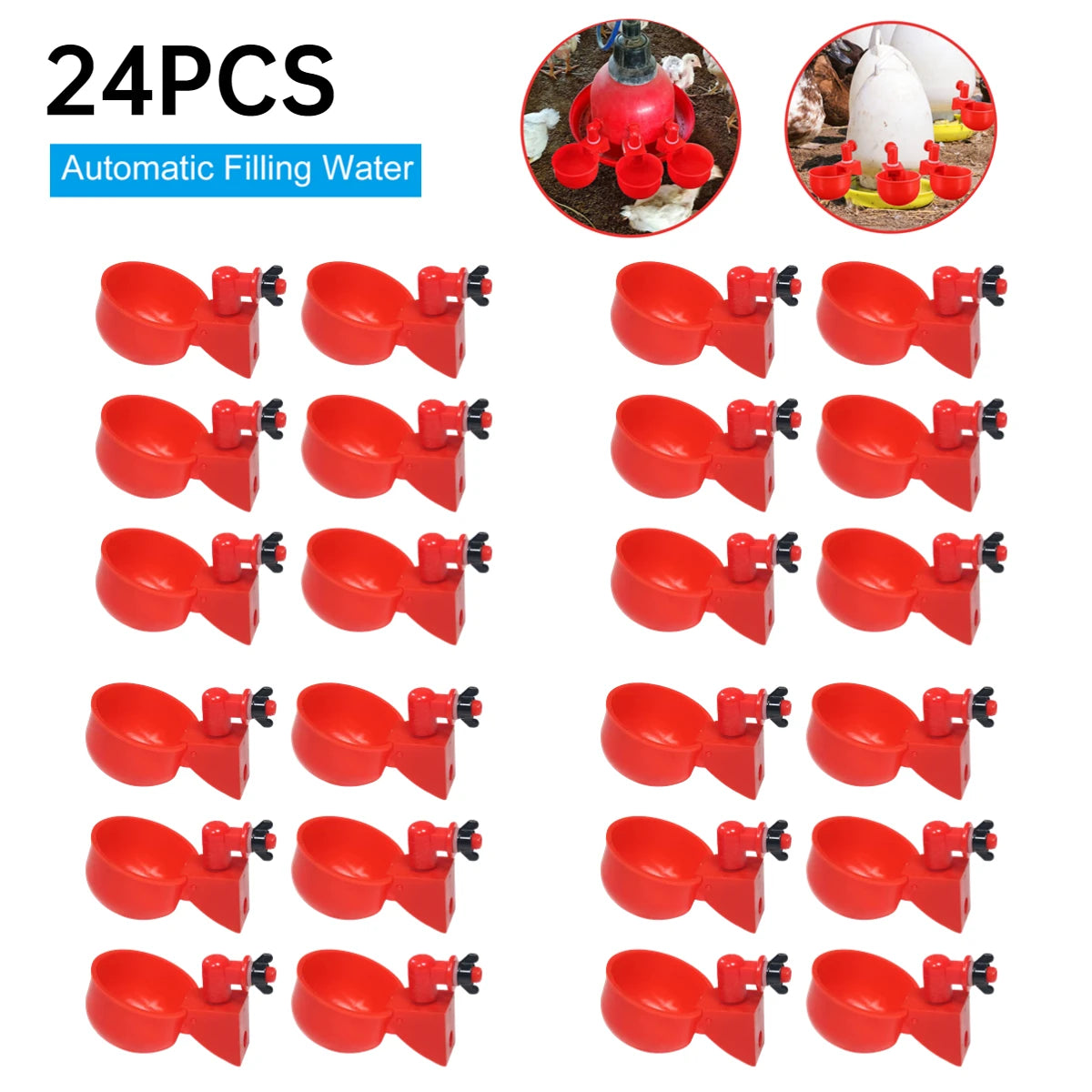 36-1PCS Chicken Drinking Cup
