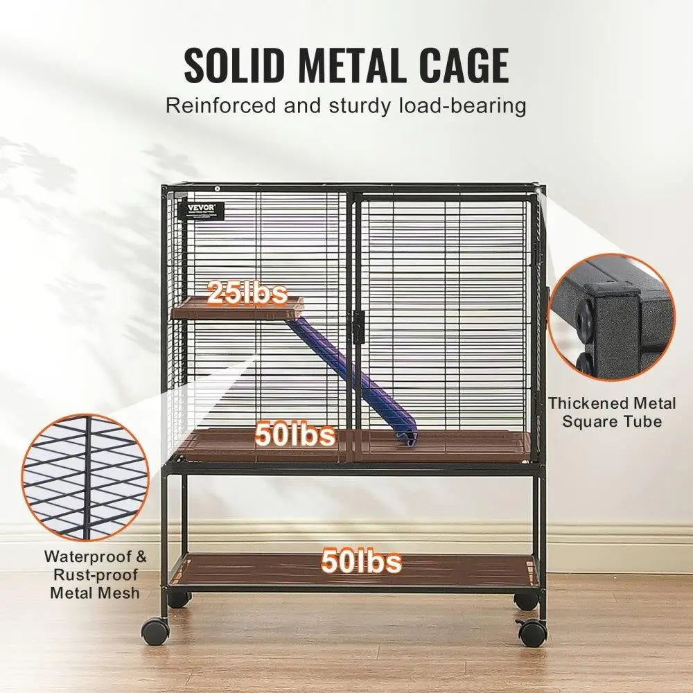 Metal 36 Inch Small Animal Cage