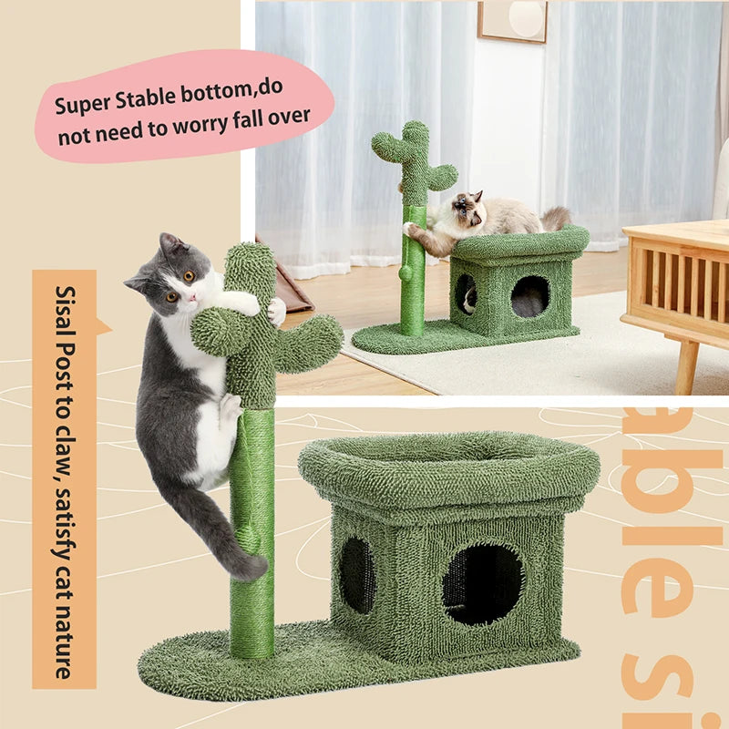 Cute Cactus Pet Cat Tree