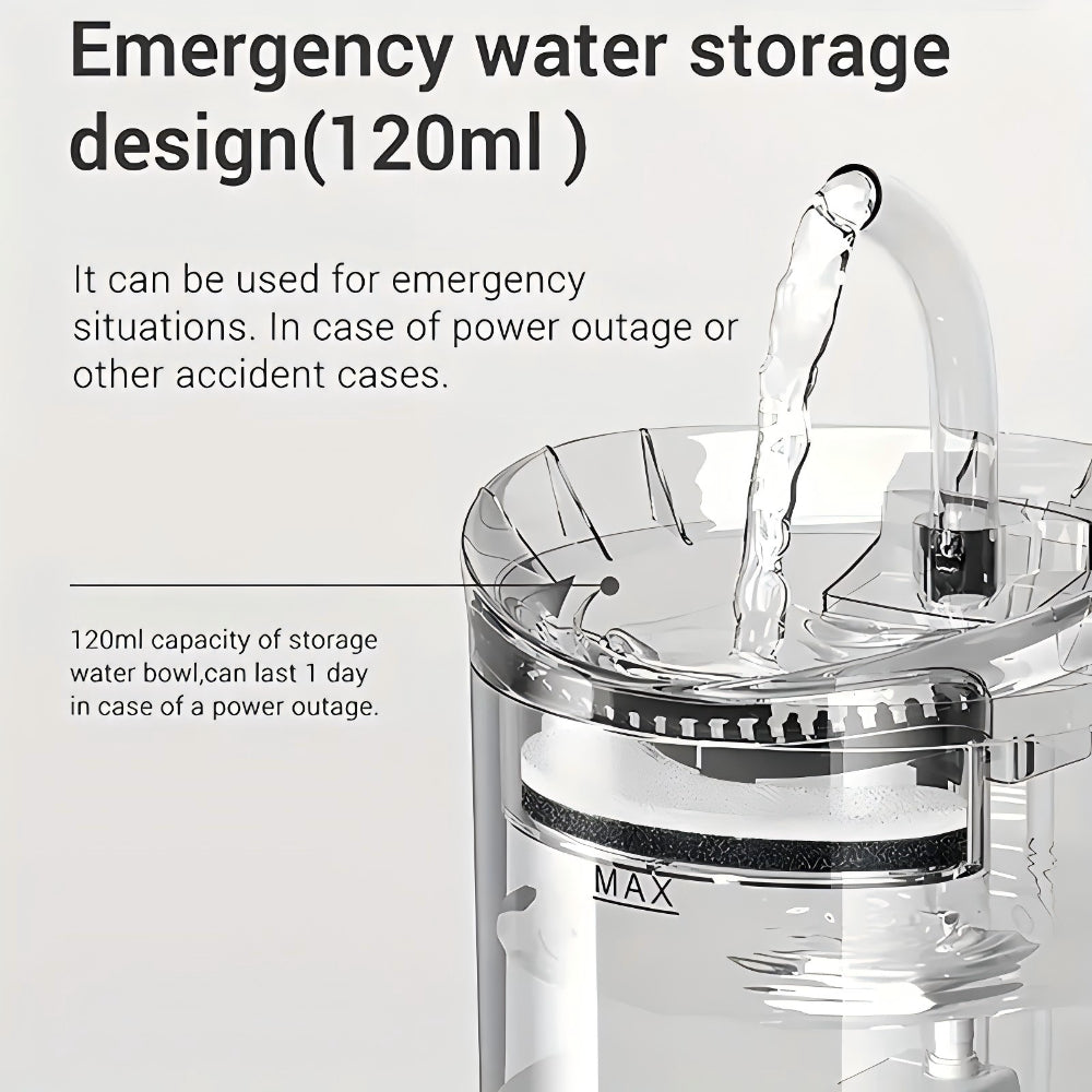 Auto Pet Water Fountain with Faucet