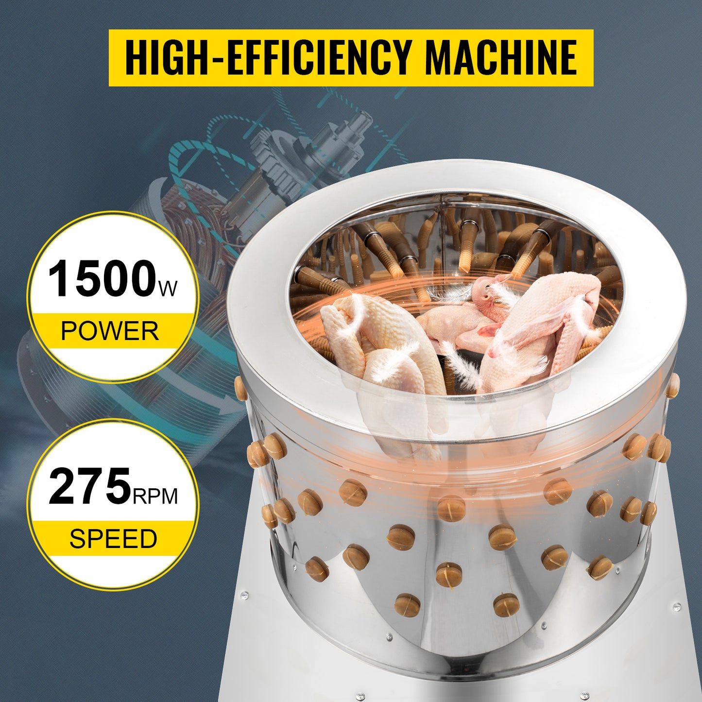 SucceBuy 1500W Electric Chicken Plucker