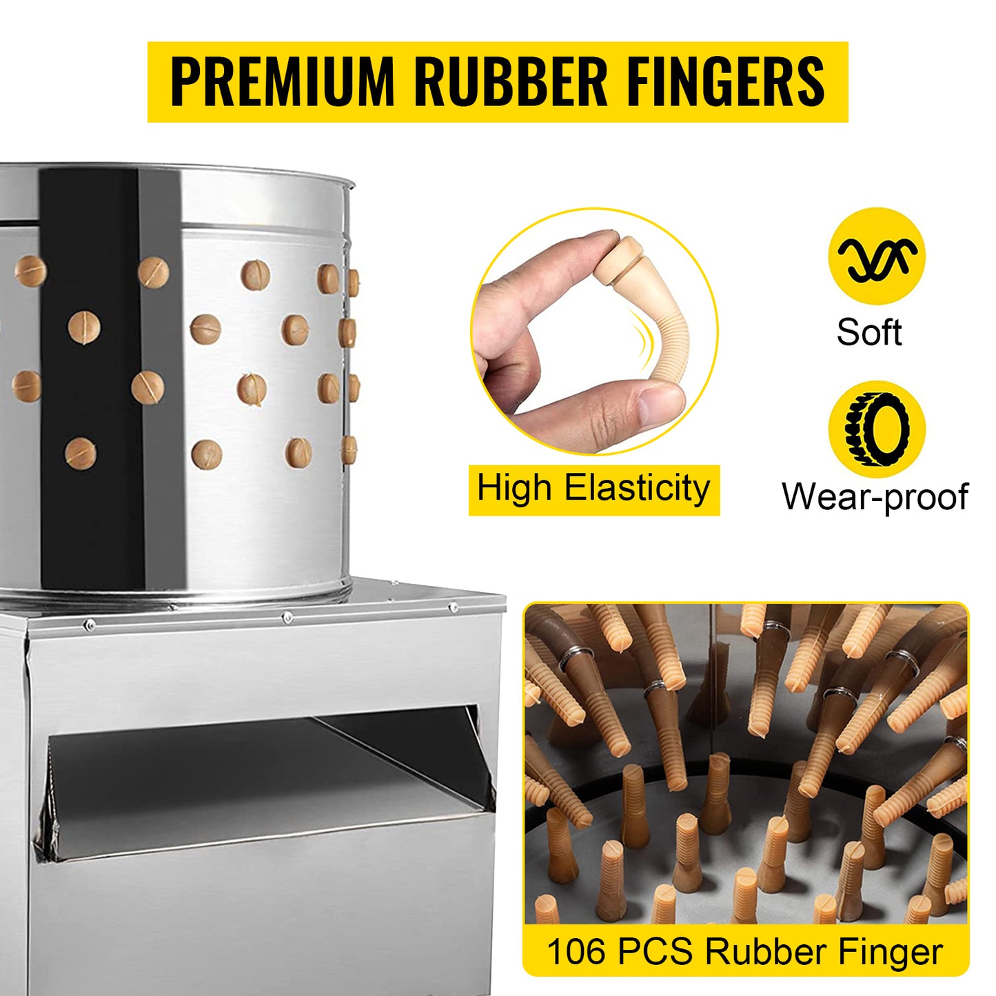 SucceBuy 1500W Electric Chicken Plucker