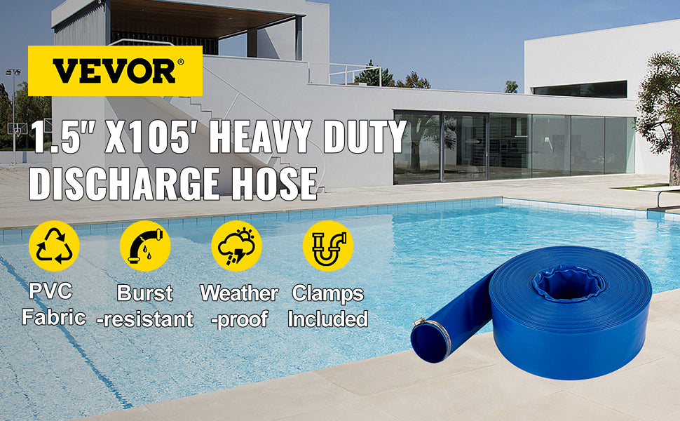 SucceBuy Discharge Hose Lay Flat Hose