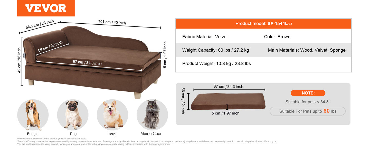 VEVOR Pet Sofa